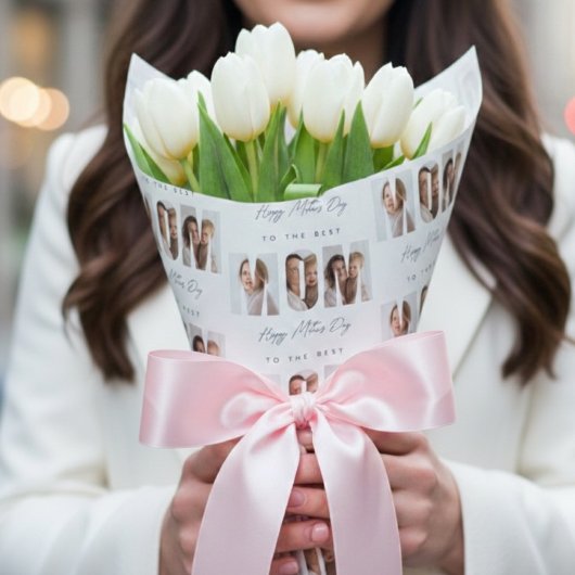 Persoonlijke foto MOEDER Gefeliciteerd met Moederd Cadeaupapier