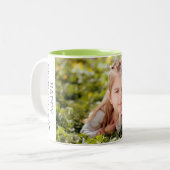 Persoonlijke foto-Mok Tweekleurige Koffiemok (Voorkant links)