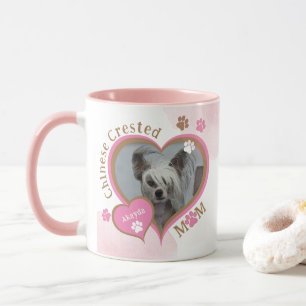 Persoonlijke foto mok voor Chinese Crested hond mo