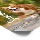 Persoonlijke foto monogram telefoon achtergrond be poster (Hoek)