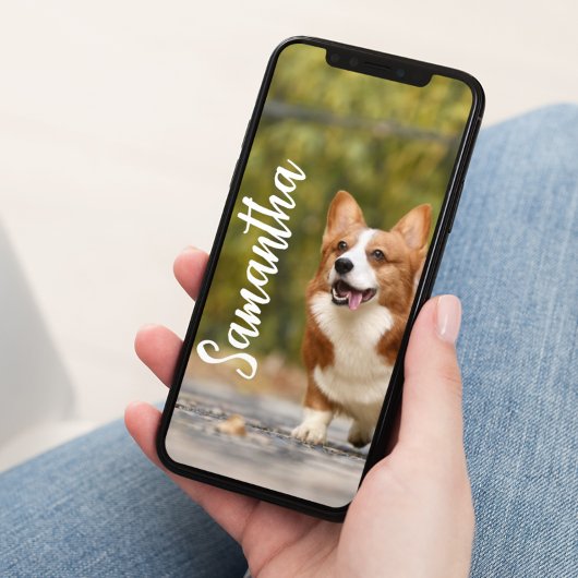 Persoonlijke foto monogram telefoon achtergrond be poster