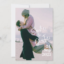 Persoonlijke foto Multicolour Tie Dye Elegant Wedd Save The Date