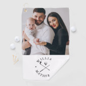 Persoonlijke foto naam clubs en bal golfhanddoek (Insitu)