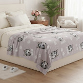Persoonlijke foto naam hond fleece deken