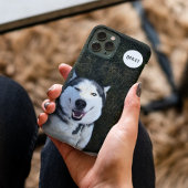 Persoonlijke foto-naam hond monogram aangepast Case-Mate iPhone case