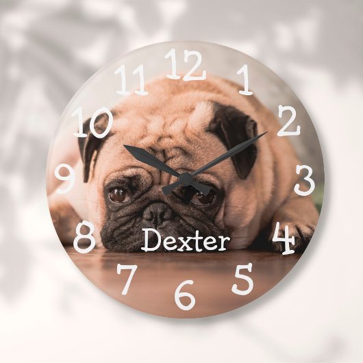 Persoonlijke foto-naam Pet Grote Klok