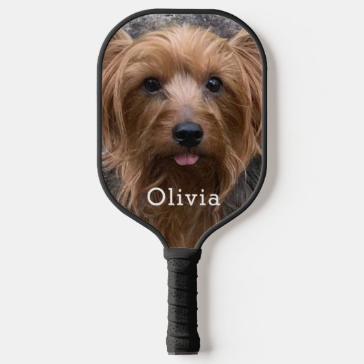 Persoonlijke foto-naam pickleball paddle (Voorkant)