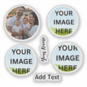 Persoonlijke foto & naam sticker (Voorkant)