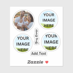Persoonlijke foto & naam sticker