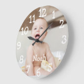 Persoonlijke foto-naam van Baby Grote Klok (Hoek)