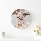 Persoonlijke foto-naam van Baby Grote Klok (Huis)