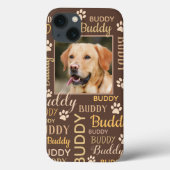 Persoonlijke foto Names Brown Dog Case-Mate iPhone Case (Achterkant)