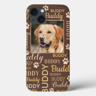 Persoonlijke foto Names Brown Dog Case-Mate iPhone Case
