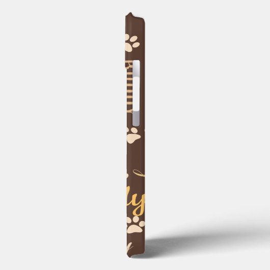 Persoonlijke foto Names Brown Dog Case-Mate iPhone Case (Achterkant / Links)