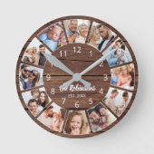 Persoonlijke foto Natuurlijke houtfamilie Ronde Klok (Voorkant)