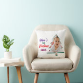 Persoonlijke foto Olivia's 1e Kerstboom Kussen (Stoel)