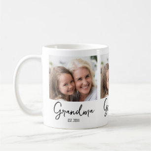 Persoonlijke foto oma opgericht jaar koffiemok