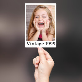 Persoonlijke foto op maat 30e verjaardagsstickers sticker
