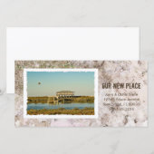 Persoonlijke foto op strand Nieuwe adresaankondigi Aankondiging (Voorkant / Achterkant)