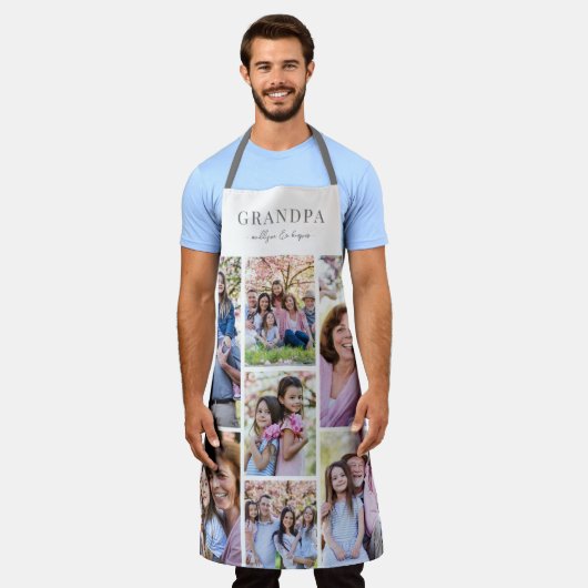 Persoonlijke foto opa schort (Gedragen)