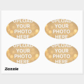 Persoonlijke foto ovale sticker (Vel)