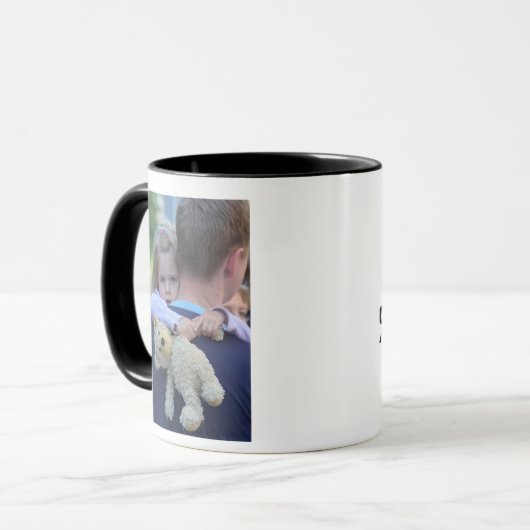 Persoonlijke foto Papa is Mijn superheld Coffee Mo Mok (Voorkant links)