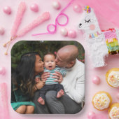 Persoonlijke foto papieren bordje (Feest)