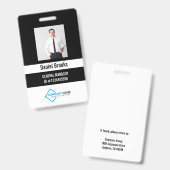 Persoonlijke foto personeelslogo badge (Voor- en achterkant)