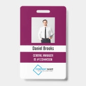 Persoonlijke foto personeelslogo badge (Voorzijde)