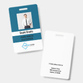 Persoonlijke foto personeelslogo badge (Voor- en achterkant)