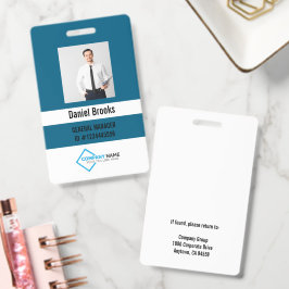 Persoonlijke foto personeelslogo badge