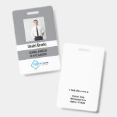 Persoonlijke foto personeelslogo badge (Voor- en achterkant)