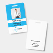 Persoonlijke foto personeelslogo badge (Voor- en achterkant)