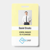 Persoonlijke foto personeelslogo badge (Voorzijde)