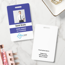 Persoonlijke foto personeelslogo badge