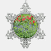Persoonlijke foto Pewter Snowflake Ornament (Voorkant)