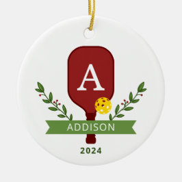 Persoonlijke foto Pickleball Kerst Ornament