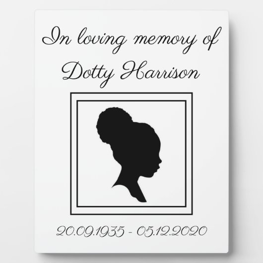 Persoonlijke foto Plaque Fotoplaat (Voorkant)