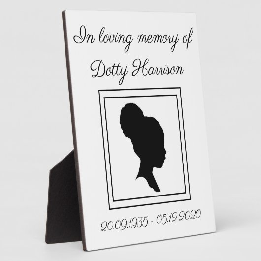 Persoonlijke foto Plaque Fotoplaat (Zijkant)