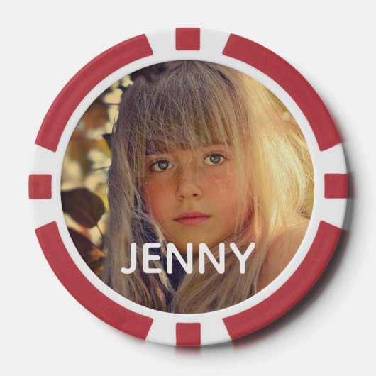 Persoonlijke foto poker chips (Voorkant)