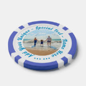 Persoonlijke Foto Pokerfiches en Aangepaste Tekst Poker Chips (Enkel)