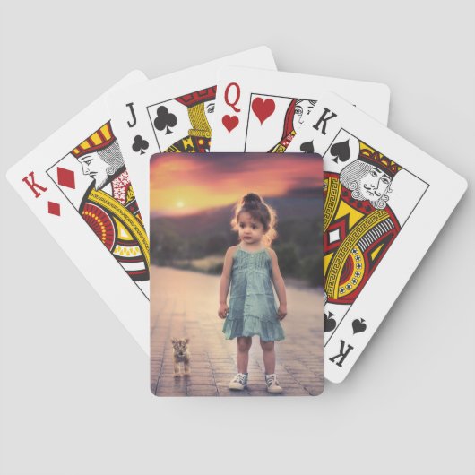 Persoonlijke foto pokerkaarten - Aangepaste speelk (Achterkant)