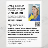 Persoonlijke foto, portier, huishoudster flyer (Voorkant)