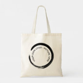 Persoonlijke foto QR-code en/of Logo-Canvas tas (Achterkant)