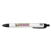 Persoonlijke foto QR-code en/of Logo Zwarte Inkt Pen (Bodem)