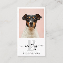 Persoonlijke foto QR Code Social Media Monogram Visitekaartje