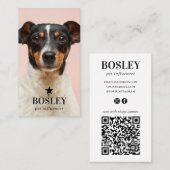 Persoonlijke foto QR Code Sociale media Visitekaartje (Voorkant / Achterkant)