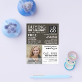 Persoonlijke foto, Realtor, Estate Agent Flyer (Enkel)