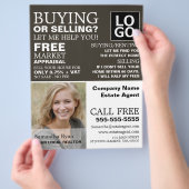 Persoonlijke foto, Realtor, Estate Agent Flyer (Hand)
