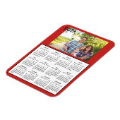 Persoonlijke foto Red Mini Magnet Agenda 2018 Magneet (Linkerzijde)